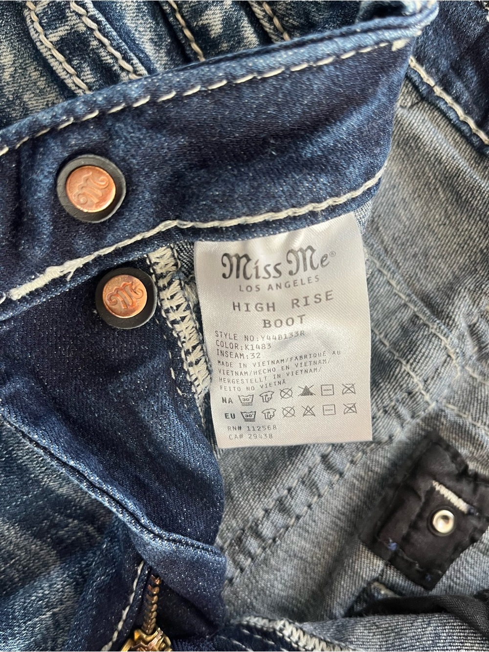 Miss Me High Rise Boot Cut Jeans - Picture 3 of 6